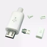 10 Adet 5 Pin Micro Usb Şarj Kablosu Soketi ( Beyaz Renk)