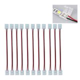 10 Adet 5050 2 Pin Şerit Led Ekleme Aparatı 3 Çipli 15 Cm Kablo
