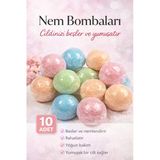 10 Adet 50Gr Nem Bombası Nem Topu Manikür Pedikür Spa Banyo Nemlendirici Rahatlatıcı Top