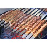 10 Adet 55 Cm Ömürlük Paslanmaz Adana Kebap Şişi Kıyma Adana Kebap Şiş