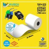 10 Adet 56x25 Tse Belgeli - 1. Kalite - Bpa İçermeyen - Benzinlik Pompa,pos,yazar Kasa Rulo