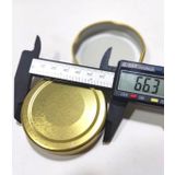 10 Adet 63 Mm Uzun Etekli Geniş Kenar Metal Konserve Kavanoz Kapağı Dış:66mm-Içi:63mm 25 Yıl Garanti
