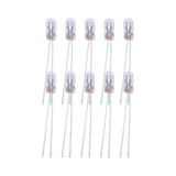 10 Adet 7x3mm 12v Mini Ampul Kıl Bacak Dipsiz Gösterge Ampulü Sarı Işık 7mmx3mm