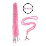 10 Adet 99LU Namaz Tesbihi 10MM Hac Umre Hediyelik - Pembe