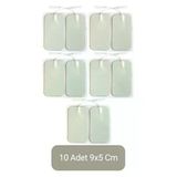 10 Adet 9X5 Cm Universal Kablolu Tens Pedi, Elektrot Pedi, Yedek Tens