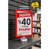 10 Adet - A4 Güçlü Mıknatıs Tutuculu Fiyatlık Etiketlik – Dikey Yatay Ve Bilgilendirme Çerçevesi Kırmızı