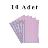 10 Adet A4 Lila Telli Dosya 1 Paket Ekonomik Kaliteli Telli Dosya Ofis Büro Okul