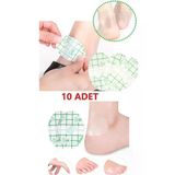 10 Adet Ayakkabı Vurma Sürtünme Önleyici Su Geçirmez Bant Kulak Koruyucu