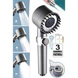 10 Adet Banyo Duş Başlığı Kireç Önleyici Filtreli Turbo Yüksek Basınçlı 3 Fonksiyonlu