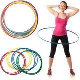 10 Adet Bel Çevirme Çemberi 60cm Büyük Boy Hulahop Hula Hop Hulalop Çember Jimnastik Çemberi Hulohop