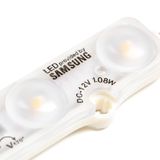10 Adet Beyaz 10000K Samsung Modül Led Mercekli 12v 1.08 Watt, Beyaz Ve Günışığı Renk Seçeneği, Tabela, Akvaryum, Vitrin Uygulama