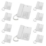 10 Adet Beyaz Karel TM140 Masaüstü Ofis Telefon Seti