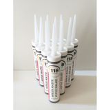 10 Adet Beyaz Silikonize Mastik / Çekomastik 450 G