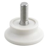 10 Adet Bingo Rotil Ayak Ayakları M6 Civatalı 6 Mm Beyaz Profil Ayağı 2.5 Cm