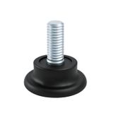 10 Adet Bingo Rotil Ayak Ayakları M8 Civatalı 8 Mm Siyah Profil Ayağı 2.5 Cm