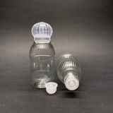 10 Adet Boş Kristal Kapaklı Damlalıklı Plastik Dezenfektan Kolonya Şişesi Desenli Söz Nişan 10X50 ml