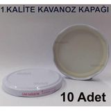 10 adet Cam Konserve BüyükBoy 102mm Kavanoz Kapağı 10cm Kavanoz