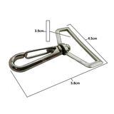 10 Adet Çanta Kayış Metal Zammak Kanca Büyük Boy Valiz Kilidi