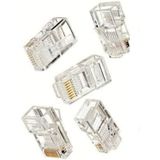 10 Adet Cat5 Cat6 Rj45 Jack Ethernet İnternet Modem Kablosu Soketi Network Uç (10 Adet)