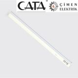10 Adet Cata Ct 2469 20 W Ledli T5 Bant Armatur 6400K Beyaz Isik