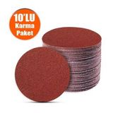 10 Adet Cırt Zımpara 115 Mm Spiral Avuç Taşlama ( Karma Paket)