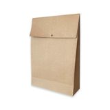 10 Adet Çıtçıtlı Kraft Hediye Zarfı, Büyük Boy, 175 gr Kraft, (33x46.5x12.5 cm)