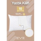 10 Adet Diamon Kapitone Antibakteriyel Fermuarlı Yıkanabilir Otel Lüks Yastık Kılıfı 50X70cm