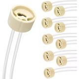 10 Adet Gu10 Duy 2a Led Halojen Lamba Duyu 0,75 Mm² Silikon Tel Seramik Duy Bağlantı Duyları 300 W Enerji Sınıfı A