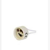 10 ADET GU10 PORSELEN DUY 12CM KABLOLU LED AMPUL DUY SPOT DUY MYL003159