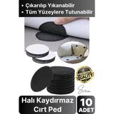 10 Adet Halı Kilim Koltuk Örtü Sabitleyici Kaydırmaz Cırt Kendinden Yapışkanlı Ped Yıkanabilir Bant
