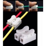 10 Adet - IC-272 Mandallı Vidasız Klemens Basmalı Tip 2 Li 2 Pin