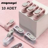 10 Adet İğnesiz Yorgan Kılıfı Ve Çarşaf Tutucu Sabitleyici Pembe