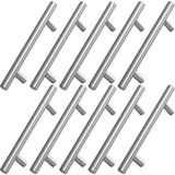 (10 Adet) Inox Metal Kulp 128 mm (12.8 Cm) Mobilya Mutfak Çekmece Dolap Kapak Kulpu Kulbu