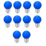 10 Adet K2 MAVİ Işık 5 Watt Led Gece Lambası Ampulü, E27 Duylu Ağaç Feneri Ampulü