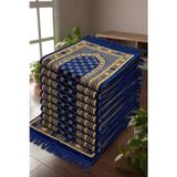 10 Adet Kadife Seccade Lacivert (70cmx110cm 400gr) Hac Ve Umre Hediyesi