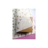 10 Adet Kalpli Desenli Gold Renk Pelur Kağıdı (50x70 cm) - Kırtasiye Ürünleri
