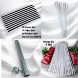 10 Adet Kanat Şişi - 10 Ciğer Şişi-10 Kuşbaşı Tavuk Şişi - Şiş Kutusu 60 Cm Hediye
