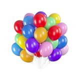 10 Adet Karışık Renkli Balon 9a Parti Organizasyon Balonu Çok Renkli