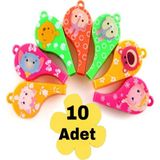 10 Adet Karne Hediyesi Renkli Şekilli Düdük Doğum Günü Parti Sunumlara Özel Hediyelik Oyuncak Düdük