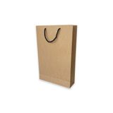 10 Adet Karton Çanta, Kağıt Poşet, Kraft, 175 gr Kraft, Mat Selefonlu, (25x38x8 cm)