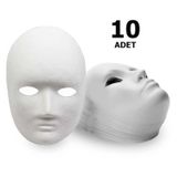 10 Adet. Karton Maske. Boyanabilir Eğitici Maske Boyama. Etkinlik