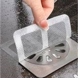 10 Adet Kendinden Yapışkanlı Gider Kapağı Çelik Banyo Süzgeci Gri