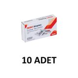 10 Adet Küçük Boy Zımba Teli No:10 (Cu) 1000 Li