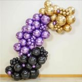 10 Adet Metalik Gold, 10 Adet Metalik Mor, 10 Adet Metalik Siyah Balon