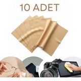 10 Adet Mikrofiber Gözlük ve Ekran Temizleme Mendili