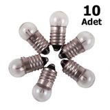 10 Adet, Mini Ampül, Deney Setleri Için, 2,5 V, Sarı Ampul, Lamba