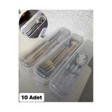 10 Adet Multix Çatal Kaşık Bıçak Saklama Kutusu - Çeyizlik Kaşık