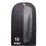10 Adet Nonwoven 100x63 Nefes Alan Fermuarlı Takım Elbise Kılıfı Toz Tutmaz