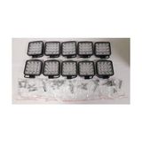 10 Adet Off Road Sis Farı Sis Lambası 16 LED Kare