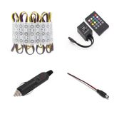 10 Adet Oto Motor Tekne 12 V Sese Duyarlı Rgb Modül Led Çakm